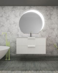 Mobile bagno sospeso Dorotea cm 100 con lavabo in ceramica