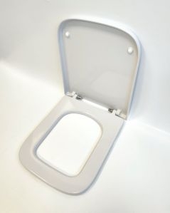 Vaso filomuro in ceramica Bianca, copriwater soft-close