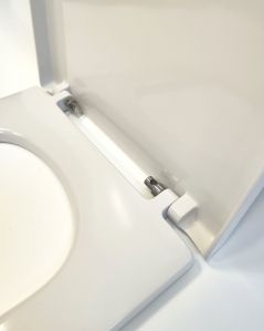 Vaso filomuro in ceramica Bianca, copriwater soft-close