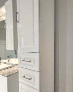 Colonna bagno Claudia bianco lucido, cm.30x190