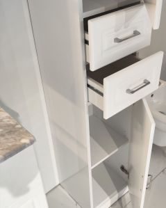 Colonna bagno Claudia bianco lucido, cm.30x190