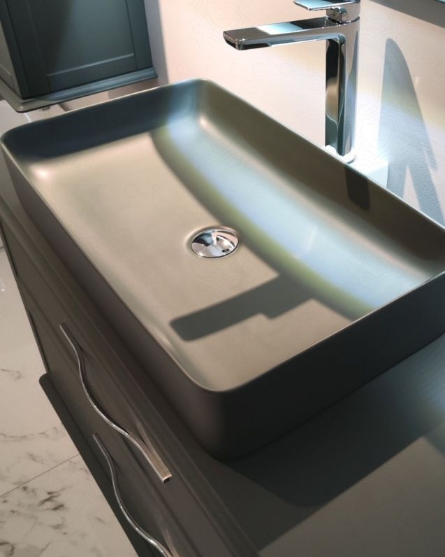 Mobile bagno sospeso Dorotea cm 100 con lavabo in ceramica Mobile bagno sospeso Dorotea cm 100 con lavabo in ceramica