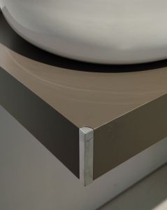 Mensolone bagno 60 cm con lavabo da appoggio in ceramica