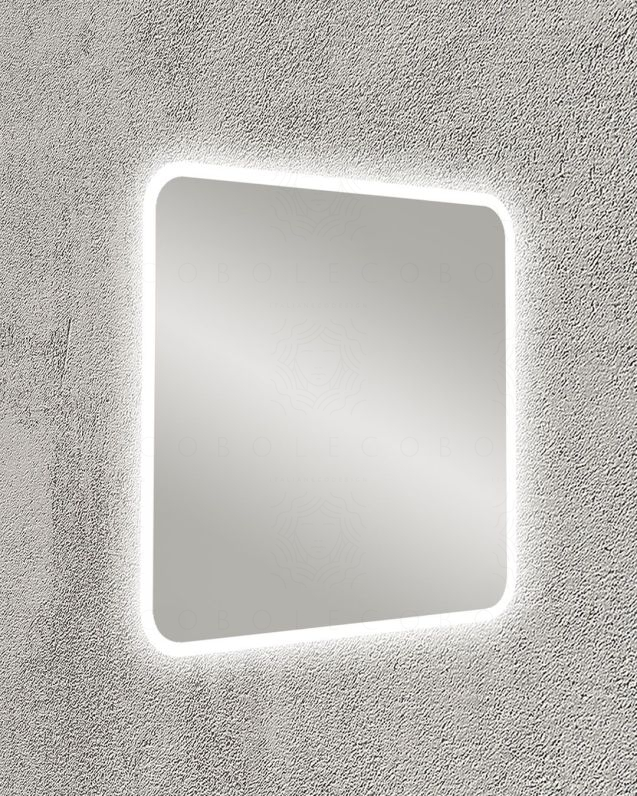 Specchio led con anti appannamento cm 74x70 Specchio led con anti appannamento cm 74x70