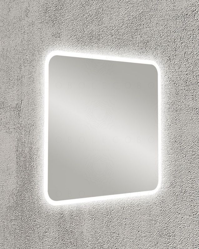 Specchio led con anti appannamento cm 74x70