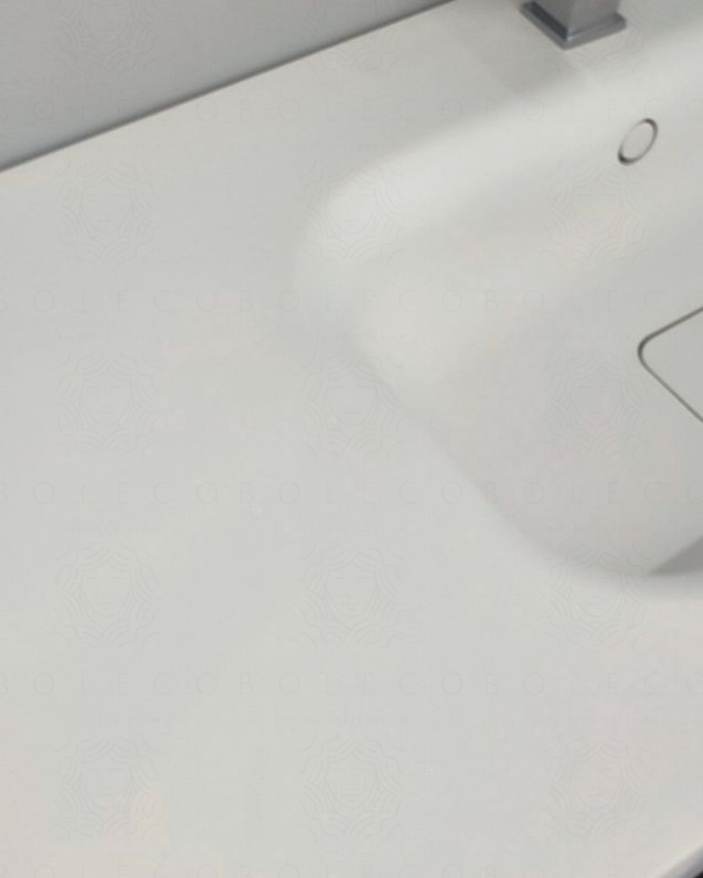Mensolone su misura bianco opaco da cm 90 a 200 con vasca Mensolone su misura bianco opaco da cm 90 a 200 con vasca