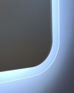 Specchio led con anti appannamento cm 74x70