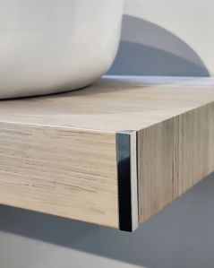 Mensolone bagno 60 cm con lavabo da appoggio in ceramica