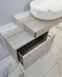 Mensolone bagno da 120 a 170 cm con staffe regolabili, lavabo