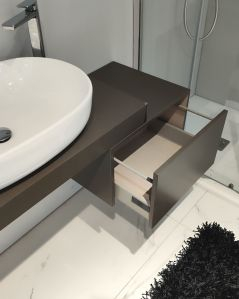 Mensolone bagno da 120 a 170 cm con staffe regolabili, lavabo