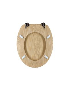 Sedile wc in legno Mdf Universale – Rovere chiaro
