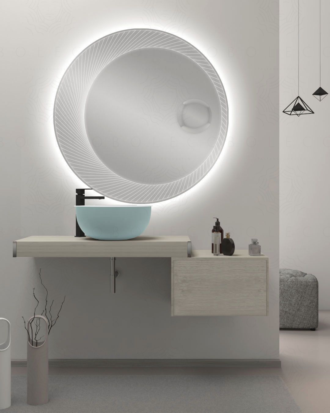 Mensolone bagno da 100 a 140 cm completo di staffe regolabili Mensolone bagno da 100 a 140 cm completo di staffe regolabili