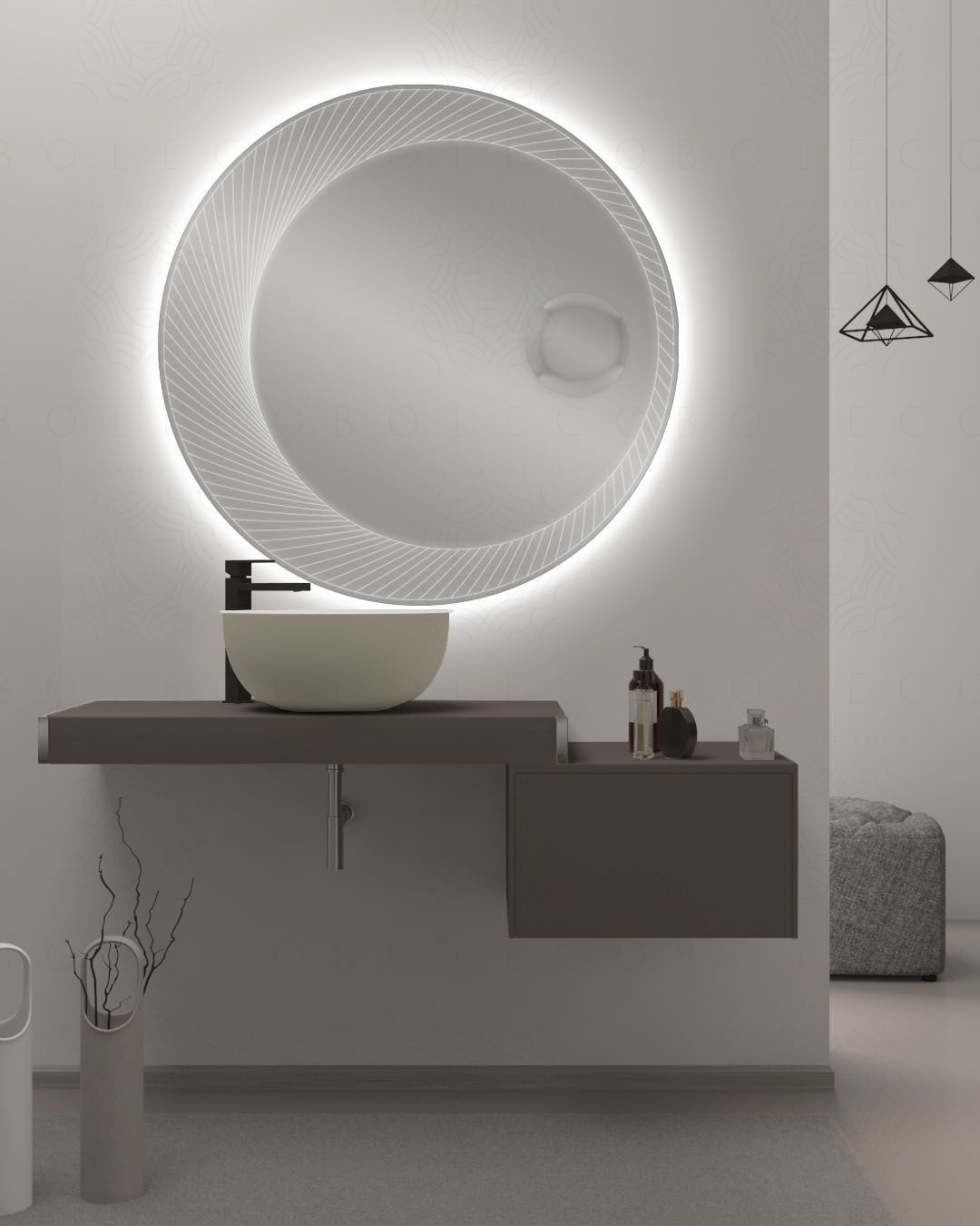 Mensolone bagno da 100 a 140 cm completo di staffe regolabili Mensolone bagno da 100 a 140 cm completo di staffe regolabili