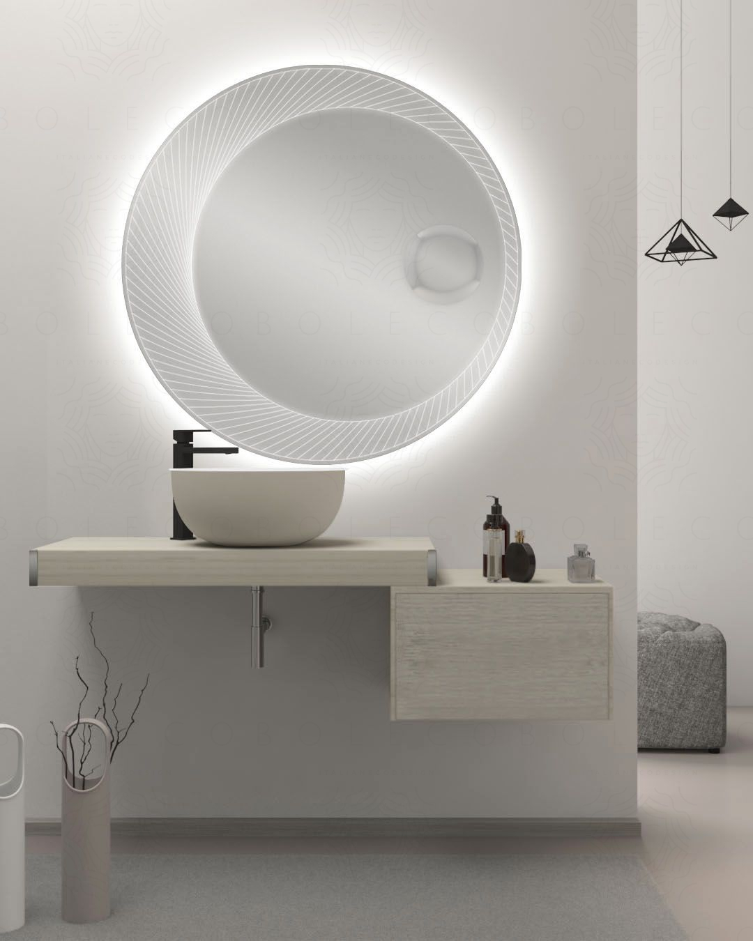 Mensolone bagno da 100 a 140 cm completo di staffe regolabili Mensolone bagno da 100 a 140 cm completo di staffe regolabili