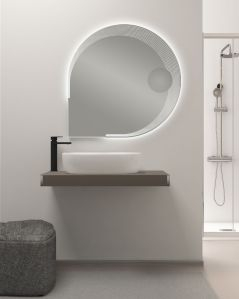 Mensolone bagno 90 cm completo di staffe regolabili e lavabo in