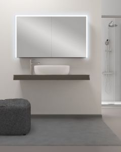 Mensolone bagno 120 cm completo di staffe regolabili e lavabo