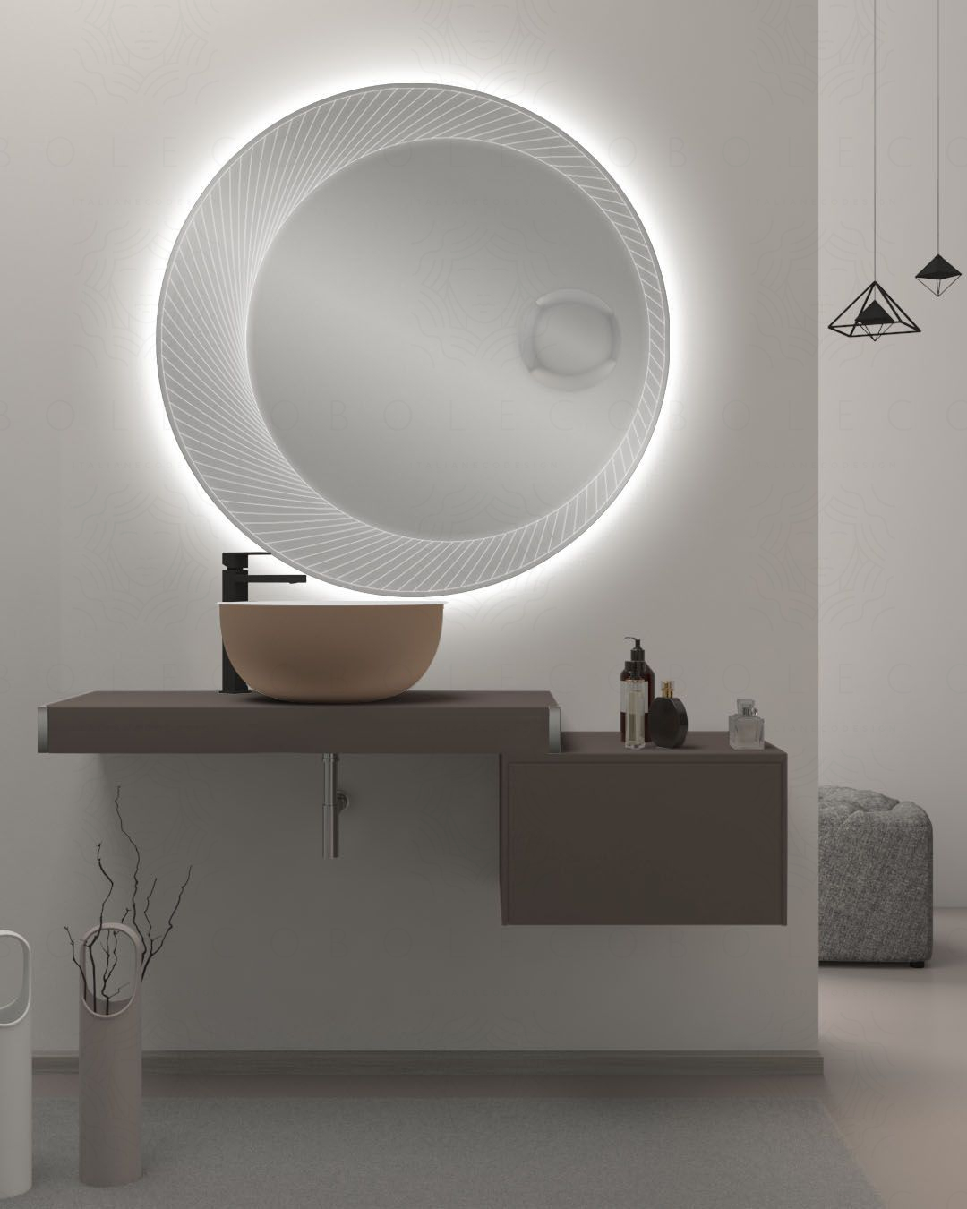 Mensolone bagno da 100 a 140 cm completo di staffe regolabili Mensolone bagno da 100 a 140 cm completo di staffe regolabili