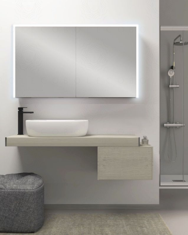 Mensolone bagno da 120 a 170 cm con staffe regolabili, lavabo Mensolone bagno da 120 a 170 cm con staffe regolabili, lavabo