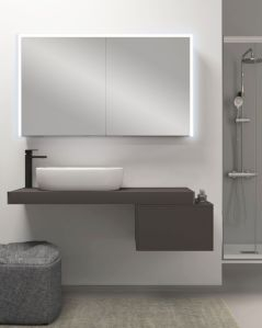 Mensolone bagno da 120 a 170 cm con staffe regolabili, lavabo
