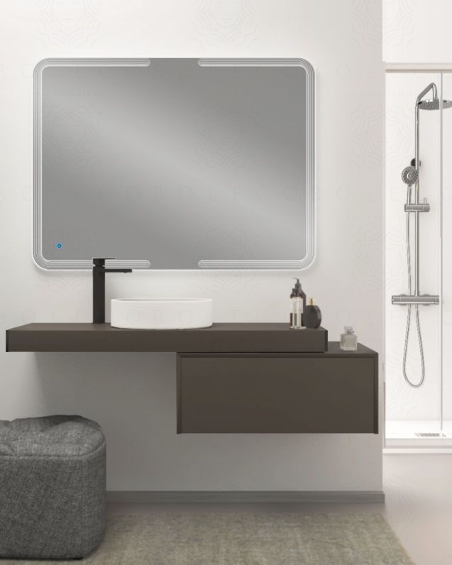 Mensolone bagno 120 cm con staffe regolabili Mensolone bagno 120 cm con staffe regolabili