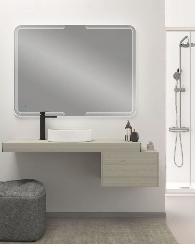 Mensolone bagno 120 cm con staffe regolabili Mensolone bagno 120 cm con staffe regolabili
