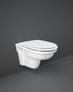 Coppia di sanitari sospesi bianco alpino e copriwater – Rubino