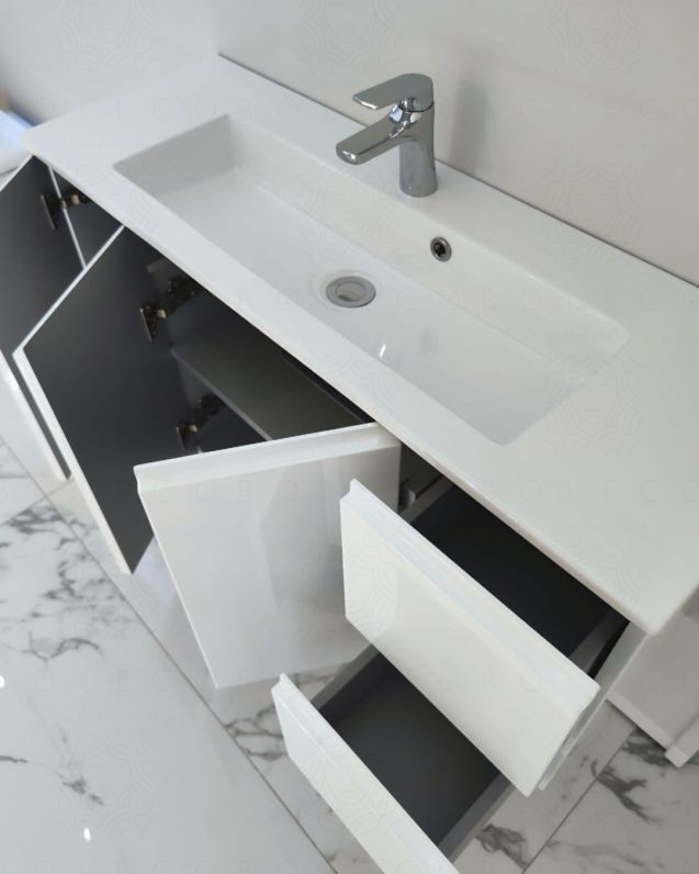 Mobile bagno sospeso Anita 100 cm con profondita ridotta Mobile bagno sospeso Anita 100 cm con profondita ridotta