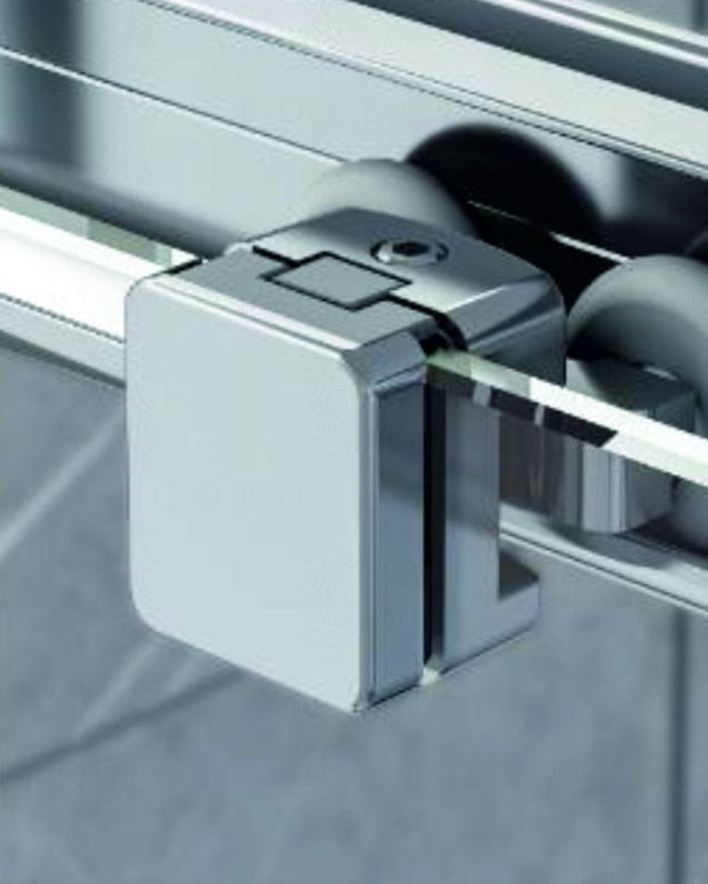 Box doccia angolare cm 100x100 con ante scorrevoli - vetro Box doccia angolare cm 100x100 con ante scorrevoli - vetro