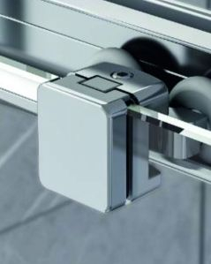 Box doccia angolare cm 100x100 con ante scorrevoli - vetro