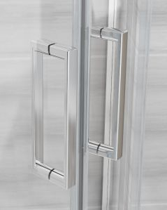 Box doccia angolare cm 100x100 con ante scorrevoli - vetro