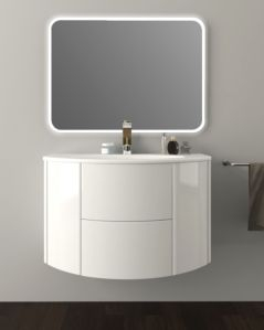 Mobile bagno sospeso Ludovica cm 90 con ante, cassetti e lavabo