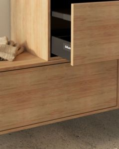 Mobile bagno sospeso Prisma cm 120 con cassettiera e top in mdf
