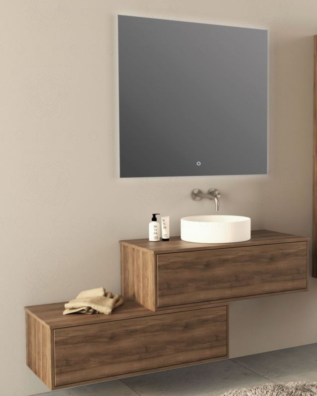 Mobile bagno sospeso Olimpia 60 cm con lavabo rigenerabile