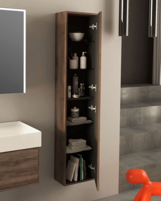 Colonna bagno Prisma cm 35x160 con apertura push – profonda 20 cm