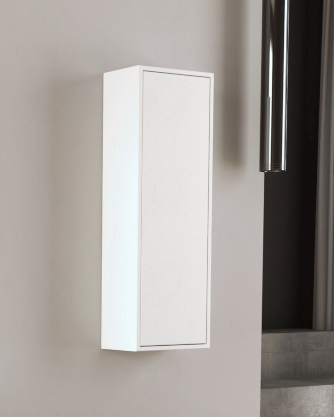 Colonna bagno Prisma cm 35x100 con apertura push – profonda 20 Colonna bagno Prisma cm 35x100 con apertura push – profonda 20
