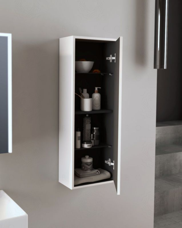Colonna bagno Prisma cm 35x100 con apertura push – profonda 20 Colonna bagno Prisma cm 35x100 con apertura push – profonda 20