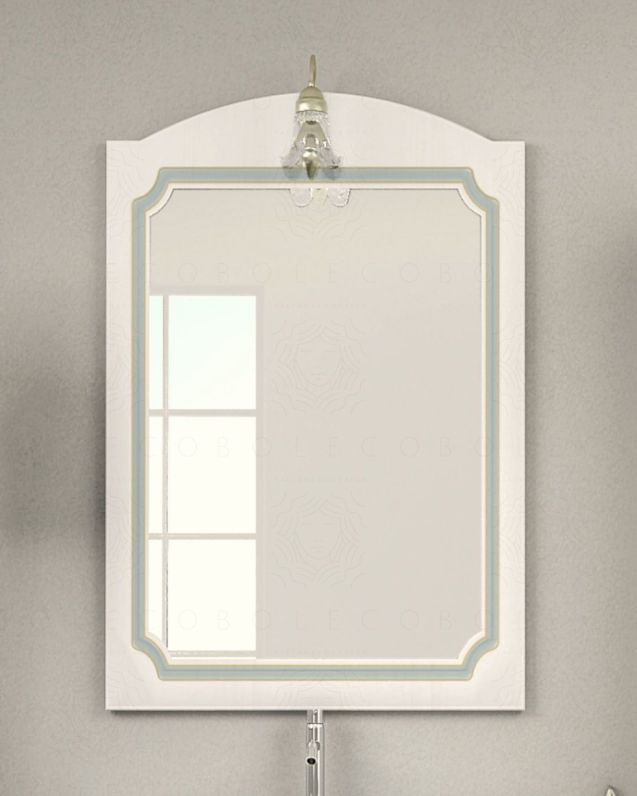 Specchio bagno con cornice decapè cm 50x100 - Picasso