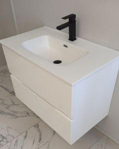 Mobile bagno sospeso Noa 80 cm e lavabo in ceramica