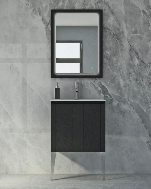 Mobile bagno Beverly cm 60 con piedi