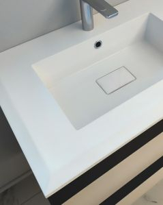 Mobile bagno sospeso Laguna cm 70 e lavabo in resina