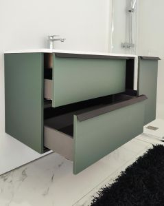 Mobile bagno sospeso Laguna cm 106 e lavabo in resina
