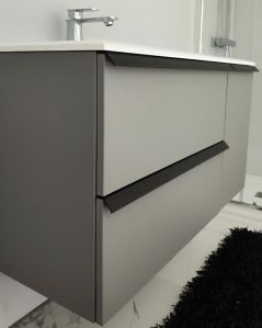 Mobile bagno sospeso Laguna cm 106 e lavabo in resina