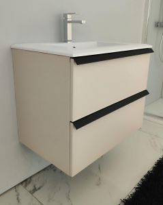 Mobile bagno sospeso Laguna cm 70 e lavabo in resina