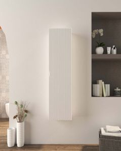 Colonna bagno Cloud cm 35x140 bianco opaco con anta plisse
