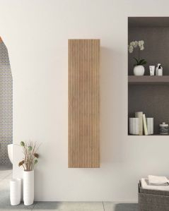 Colonna bagno Cloud cm 35x140 rovere naturale con anta plisse