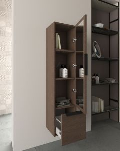 Colonna bagno Malta cm 35x150 rovere scuro