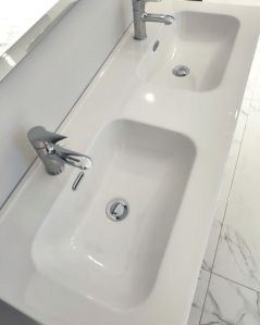 Mobile bagno sospeso Malta 120 cm nero opaco 2 cassetti e lavabo