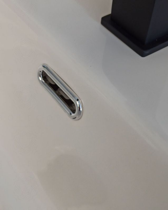 Mobile bagno sospeso River 100 cm bianco opaco e lavabo in Mobile bagno sospeso River 100 cm bianco opaco e lavabo in