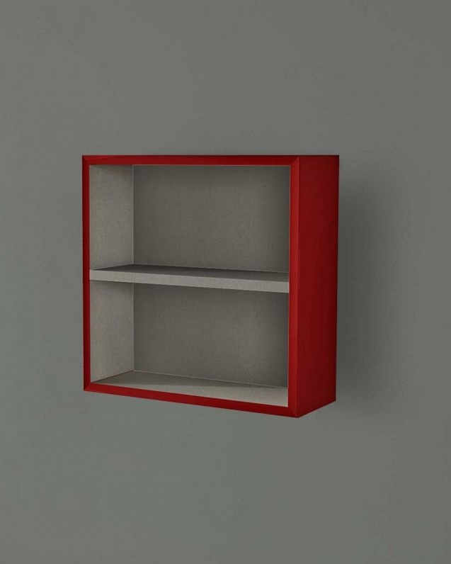 Pensile bagno a giorno cm 40 rosso corallo