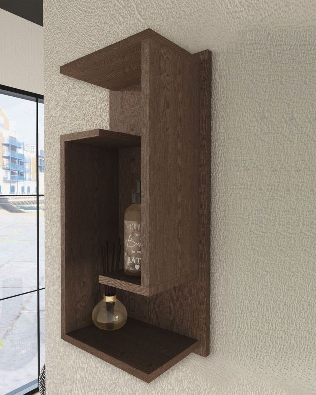 Pensile bagno Diadema cm 30x75 rovere scuro Pensile bagno Diadema cm 30x75 rovere scuro